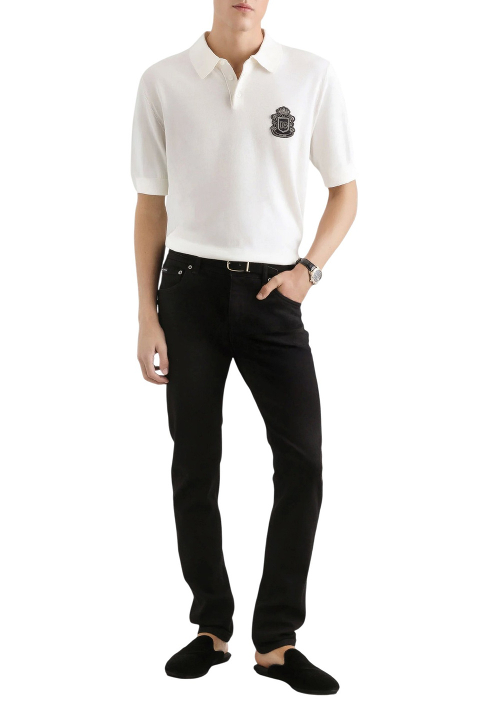 Мужской Dolce & Gabbana Джинсы из эластичного хлопка (цвет ), артикул GY07CD-G8OM5 | Фото 2