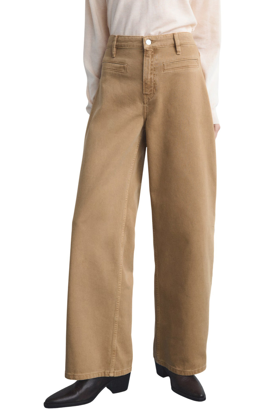 Женский Mango Джинсы AISHA из хлопка (цвет ), артикул 27021317 | Фото 3