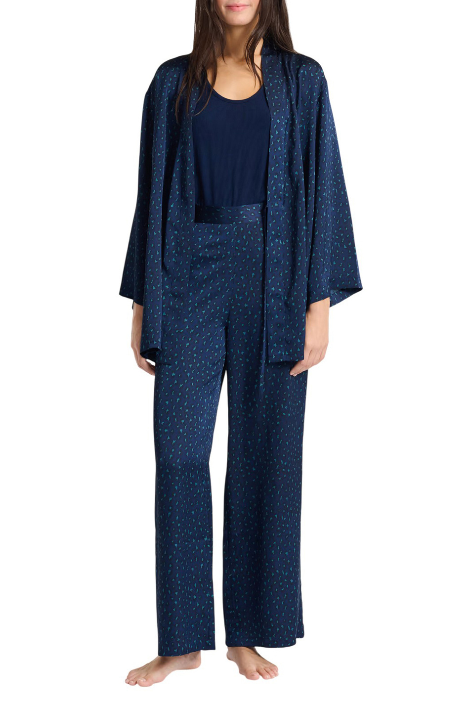 Брюки MYRTAH с принтом|Основной цвет:Синий Женский Etam Брюки MYRTAH с принтом (цвет ), артикул 6555872 | Фото 2