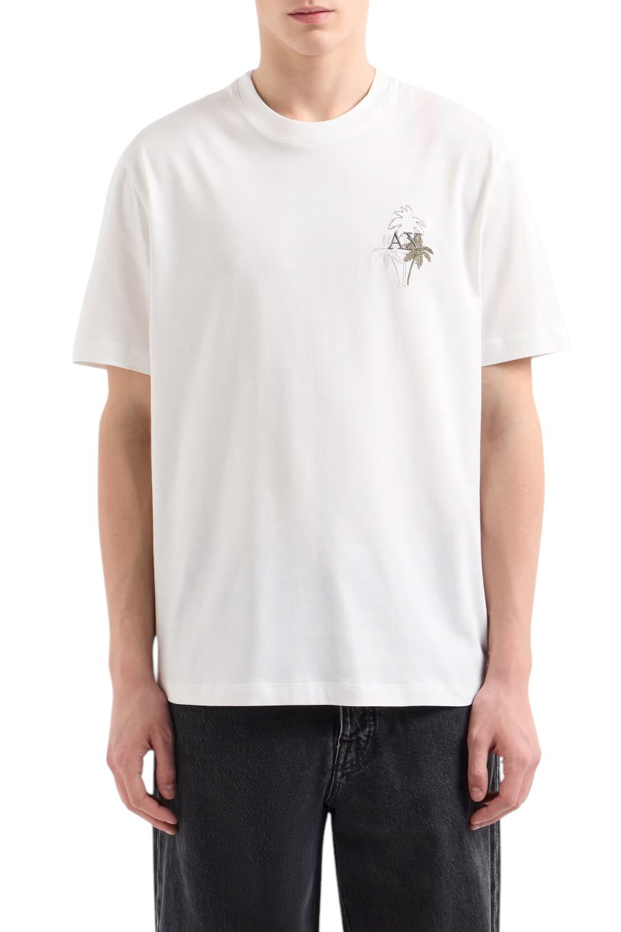 Мужской Armani Exchange Футболка с вышивкой (цвет ), артикул XM000572-AF10334 | Фото 3