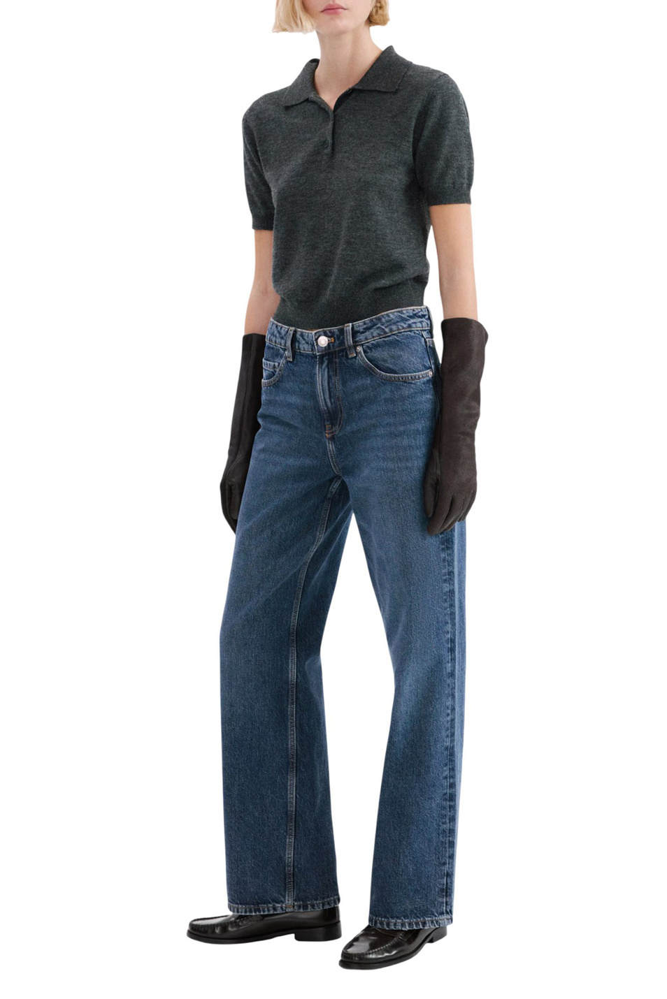 Женский Mango Джинсы RIVER из хлопка (цвет ), артикул 27063295 | Фото 2