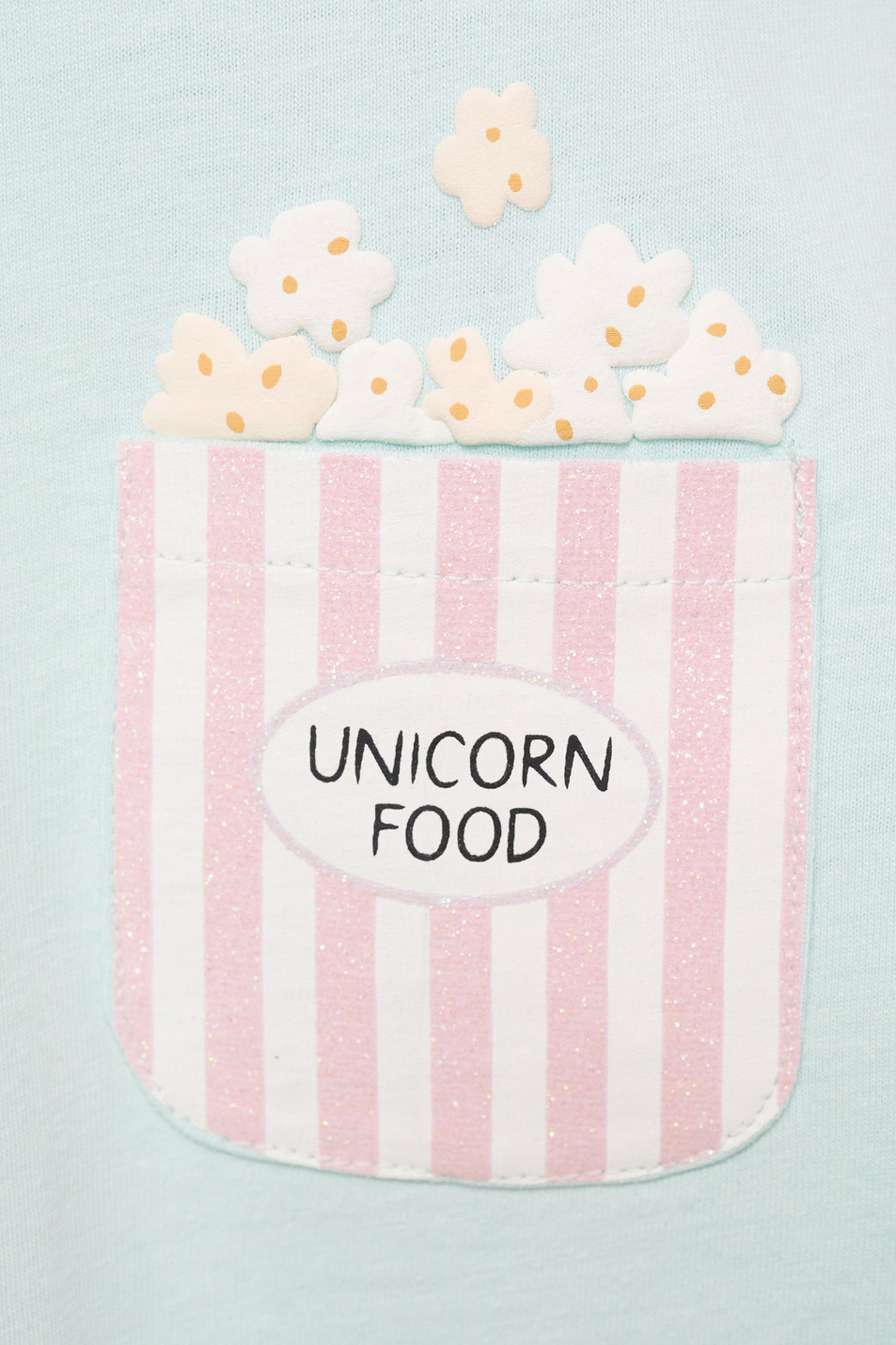Девочкам Mango Kids Футболка POPCORN из хлопка (цвет ), артикул 87006369 | Фото 3