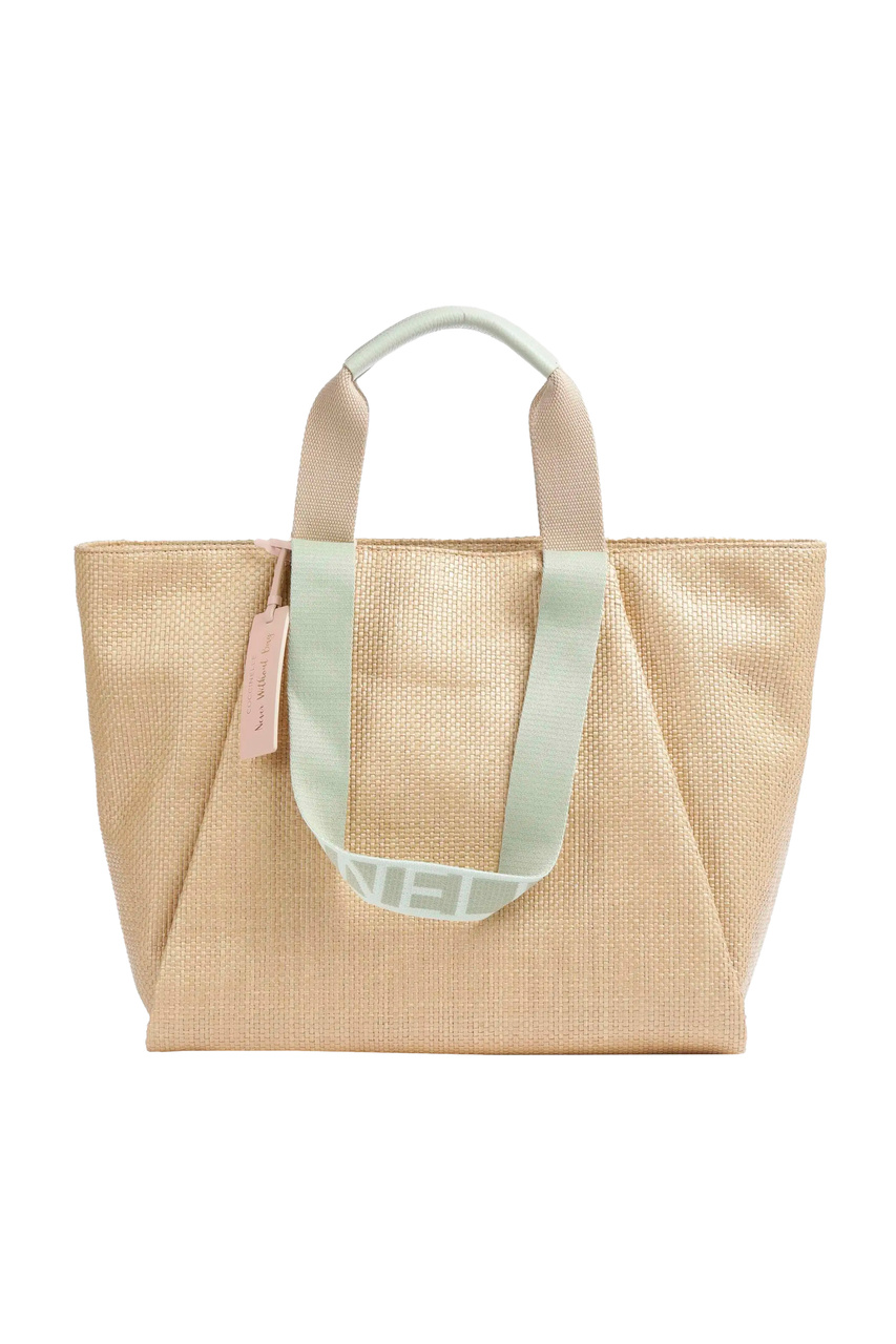 Сумка NEVER WITHOUT BAG из комбинированного материала|Основной цвет:Бежевый|Артикул:E1QQC110301 | Фото 1