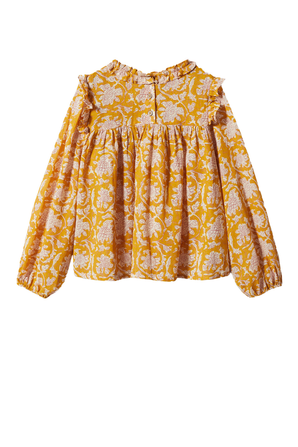 Девочкам Mango Kids Блузка NANCY с оборками и рюшами (цвет ), артикул 47033260 | Фото 2