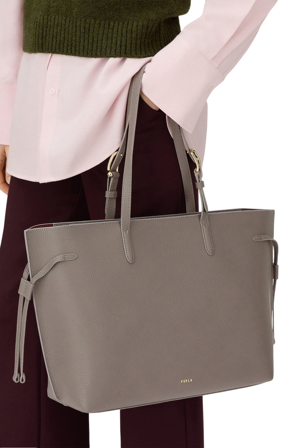 Женский Furla Сумка-тоут AVA L из натуральной кожи (цвет ), артикул WB02059-BX4329 | Фото 6