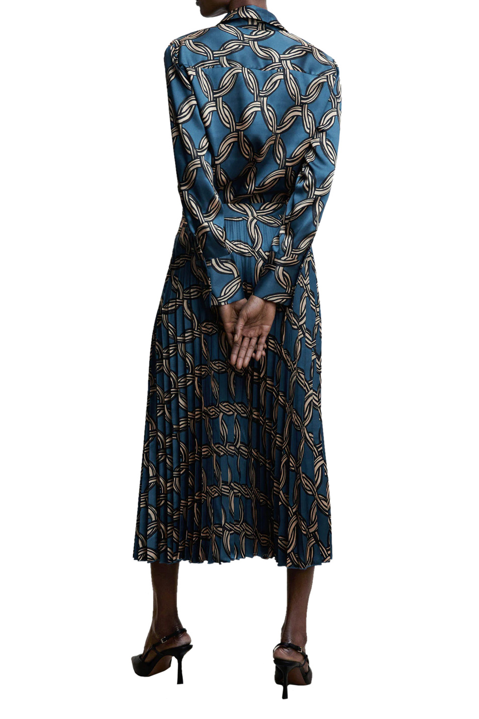 Женский Mango Плиссированная юбка KATEA с геометрическим принтом (цвет ), артикул 47064040 | Фото 4