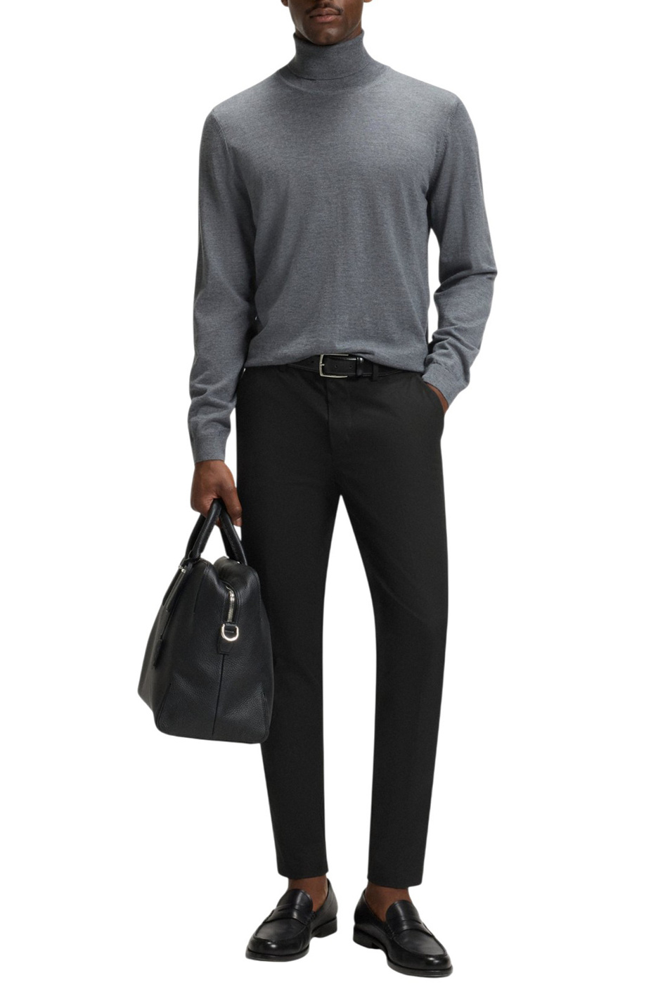 Брюки Kaiton однотонные|Основной цвет:Черный Мужской BOSS Брюки Kaiton однотонные (цвет ), артикул 50543945 | Фото 2