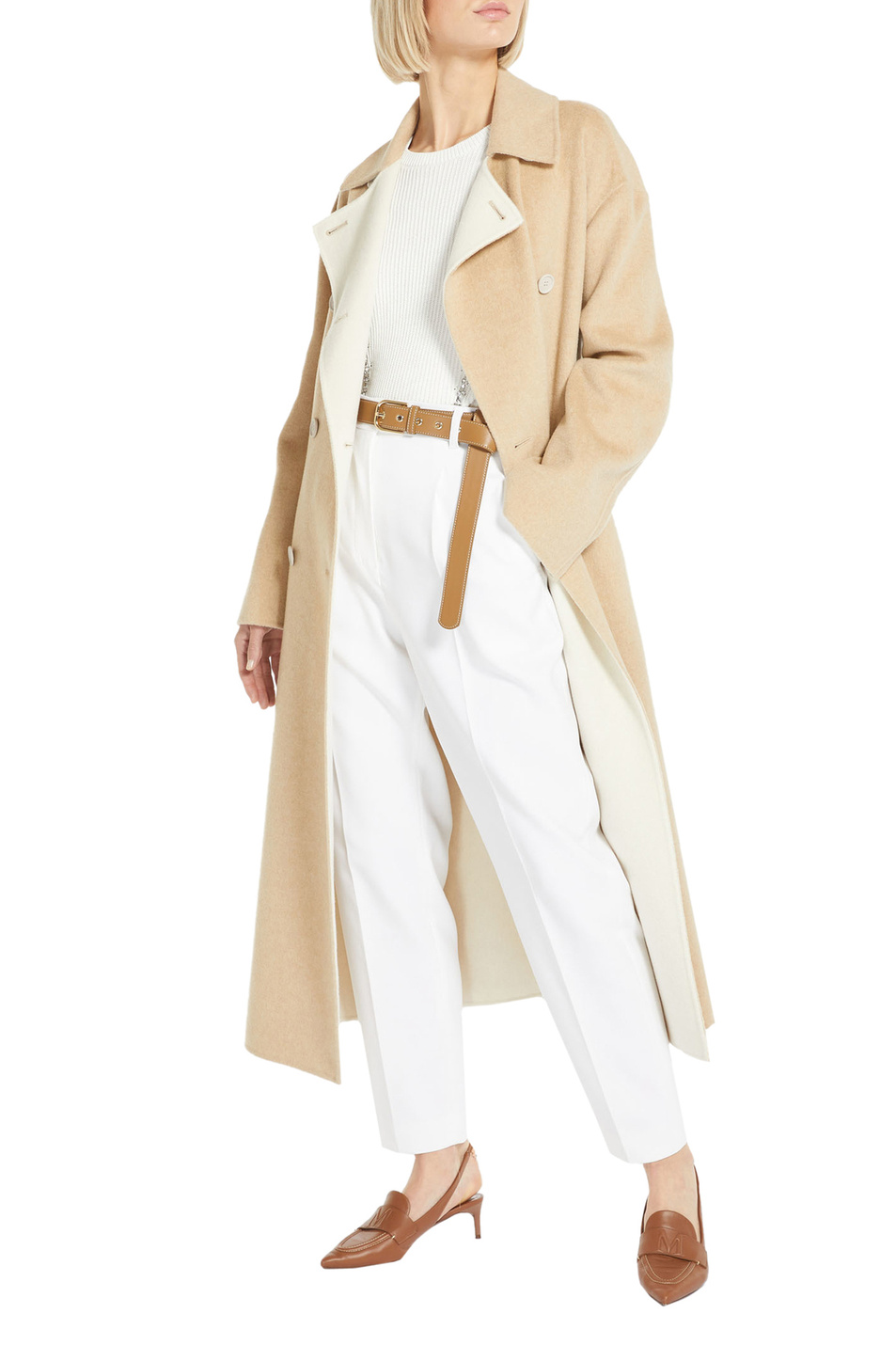 Женский Max Mara Брюки DOLORES из натурального хлопка (цвет ), артикул 2361310537 | Фото 2