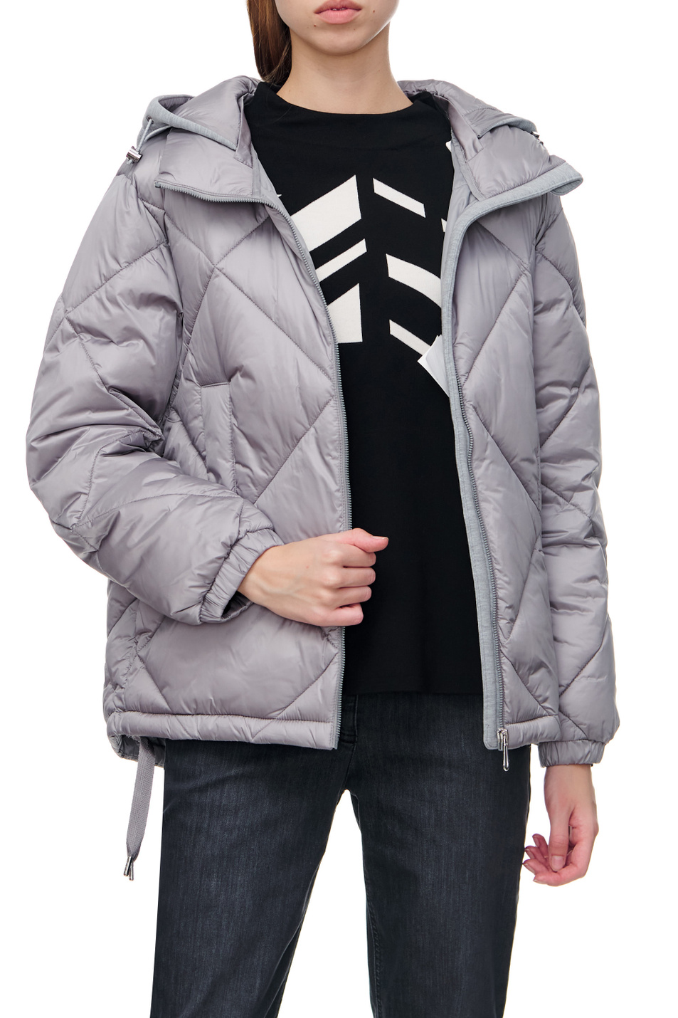 Gerry Weber Стеганая куртка с капюшоном на кулисске (цвет ), артикул 850243-31192 | Фото 5
