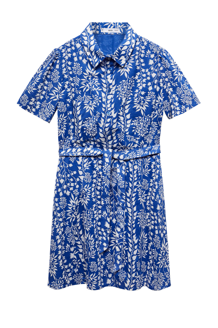 Платье TROPEZ с принтом|Основной цвет:Синий|Артикул:67098638 | Фото 1