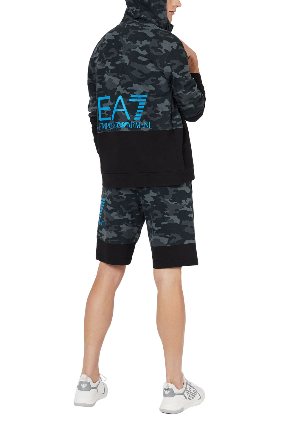 EA7 Толстовка на молнии с камуфляжным принтом (цвет ), артикул 3KPM44-PJ5BZ | Фото 3