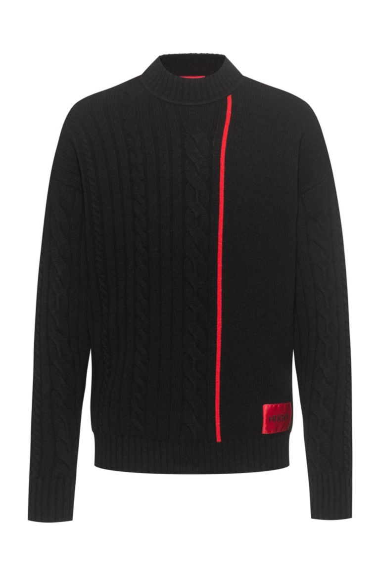 HUGO Вязаный свитер из смесовой шерсти (цвет ), артикул 50435596 | Фото 1