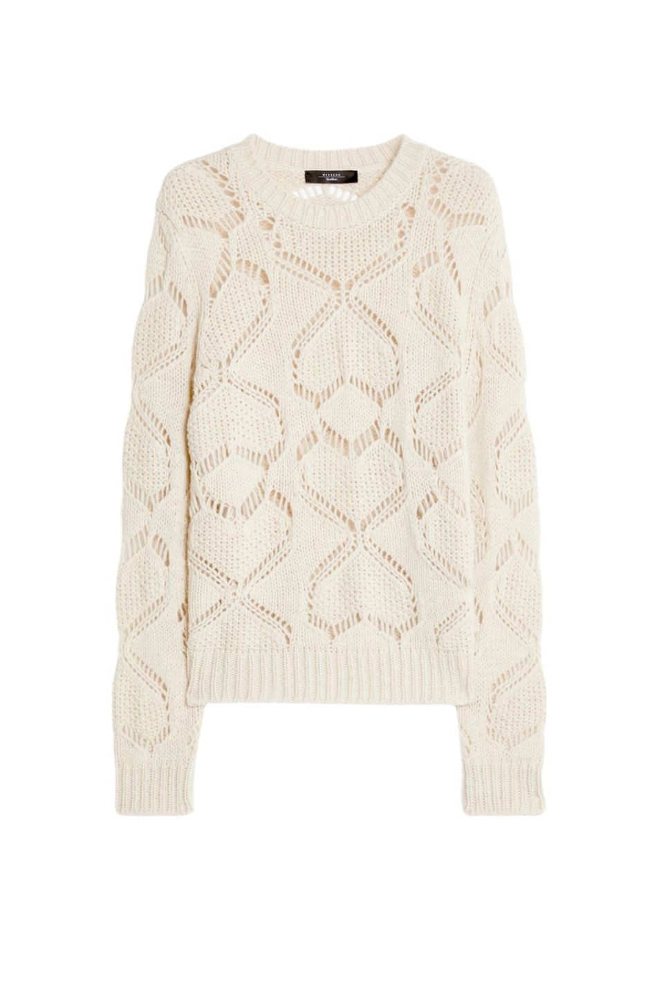 Женский Weekend Max Mara Джемпер SIMPATY ажурной вязки (цвет ), артикул 2425366072 | Фото 1