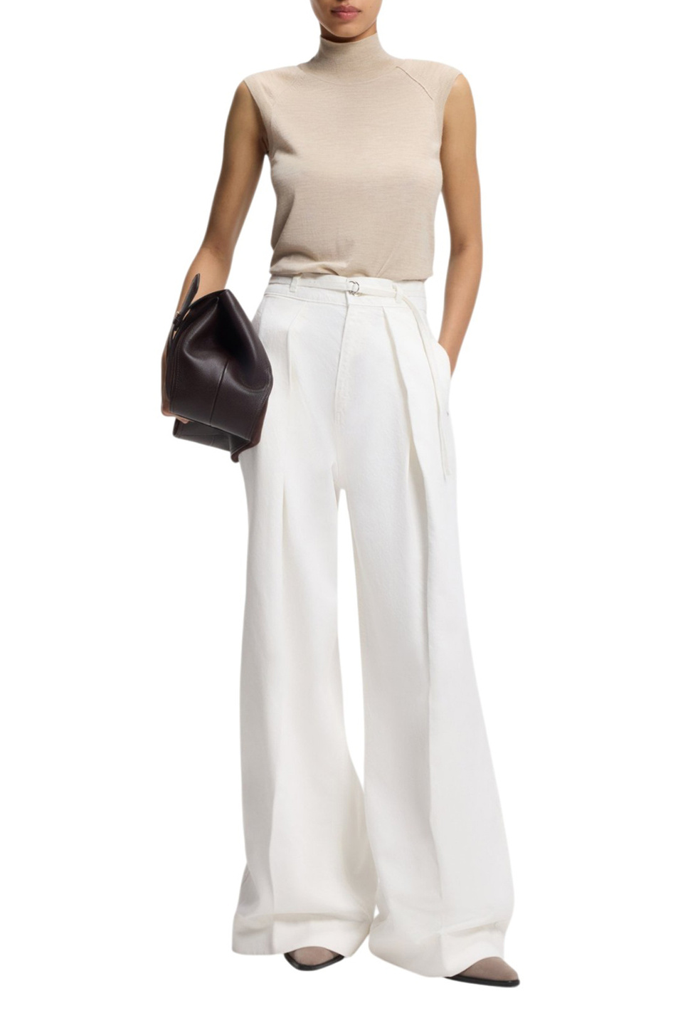 Женский BOSS Брюки CENTRAL с поясом (цвет ), артикул 50558680 | Фото 2