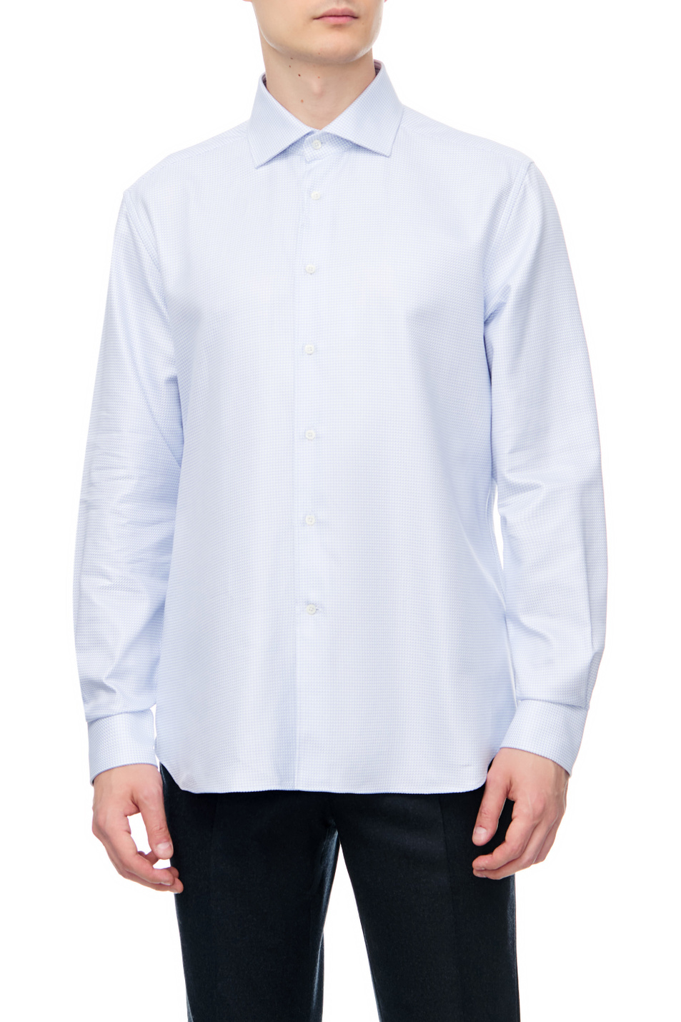Мужской Corneliani Рубашка из натурального хлопка (цвет ), артикул 90P100-2811247 | Фото 1