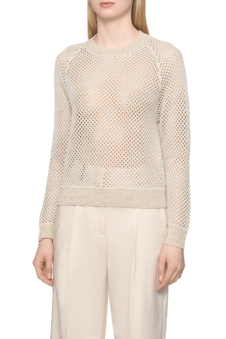 Женский Peserico Пуловер однотонный (цвет ), артикул A99029F07-9106B | Фото 4