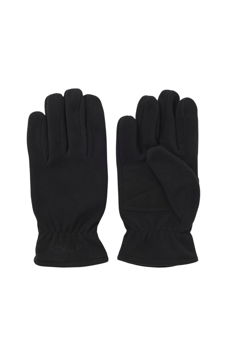 Перчатки Lacko из искусственной замши|Основной цвет:Черный Мужской HUGO Перчатки Lacko из искусственной замши (цвет ), артикул 50548737 | Фото 1