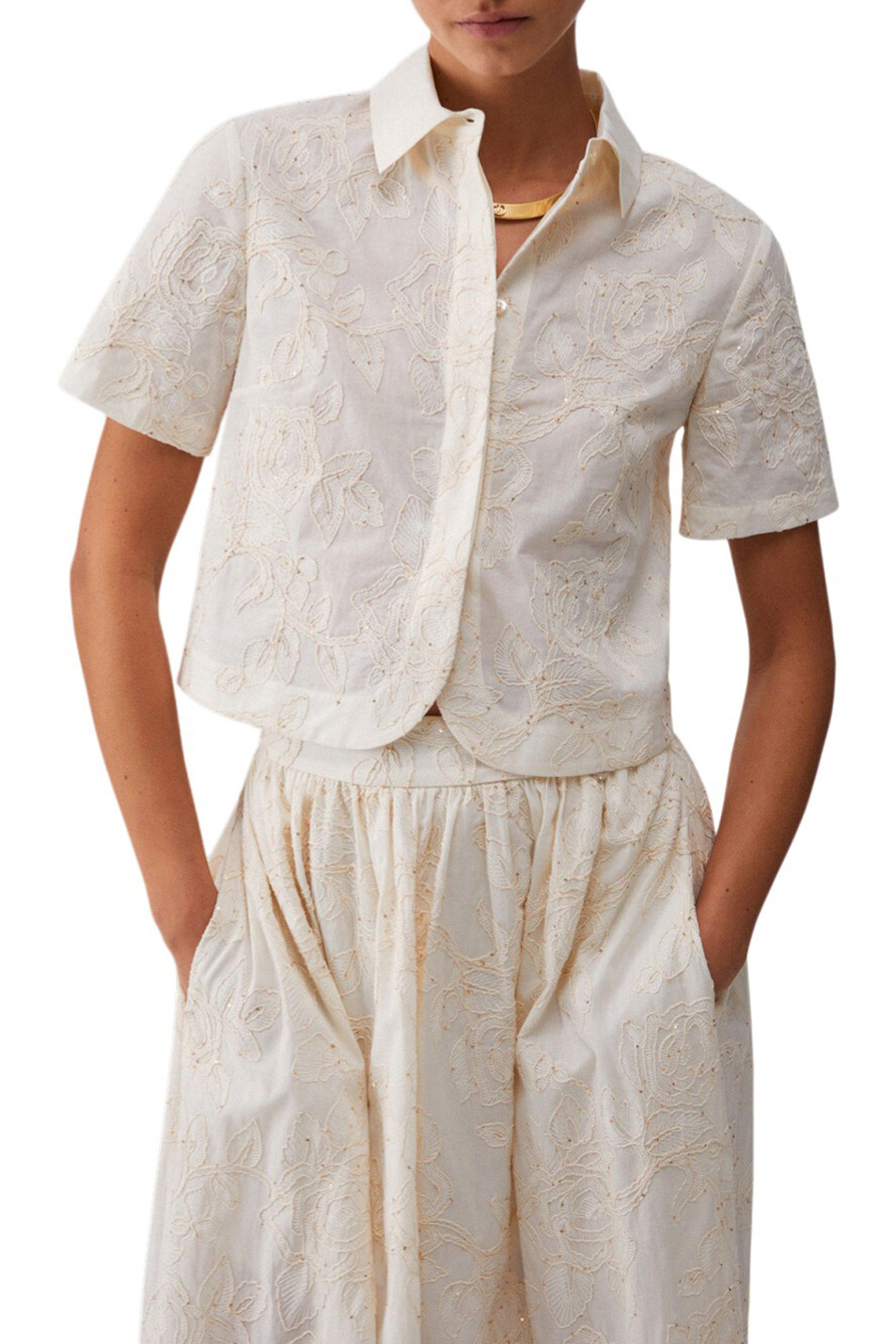 Женский Liu Jo Блузка с вышивкой (цвет ), артикул WA6508T472A | Фото 3