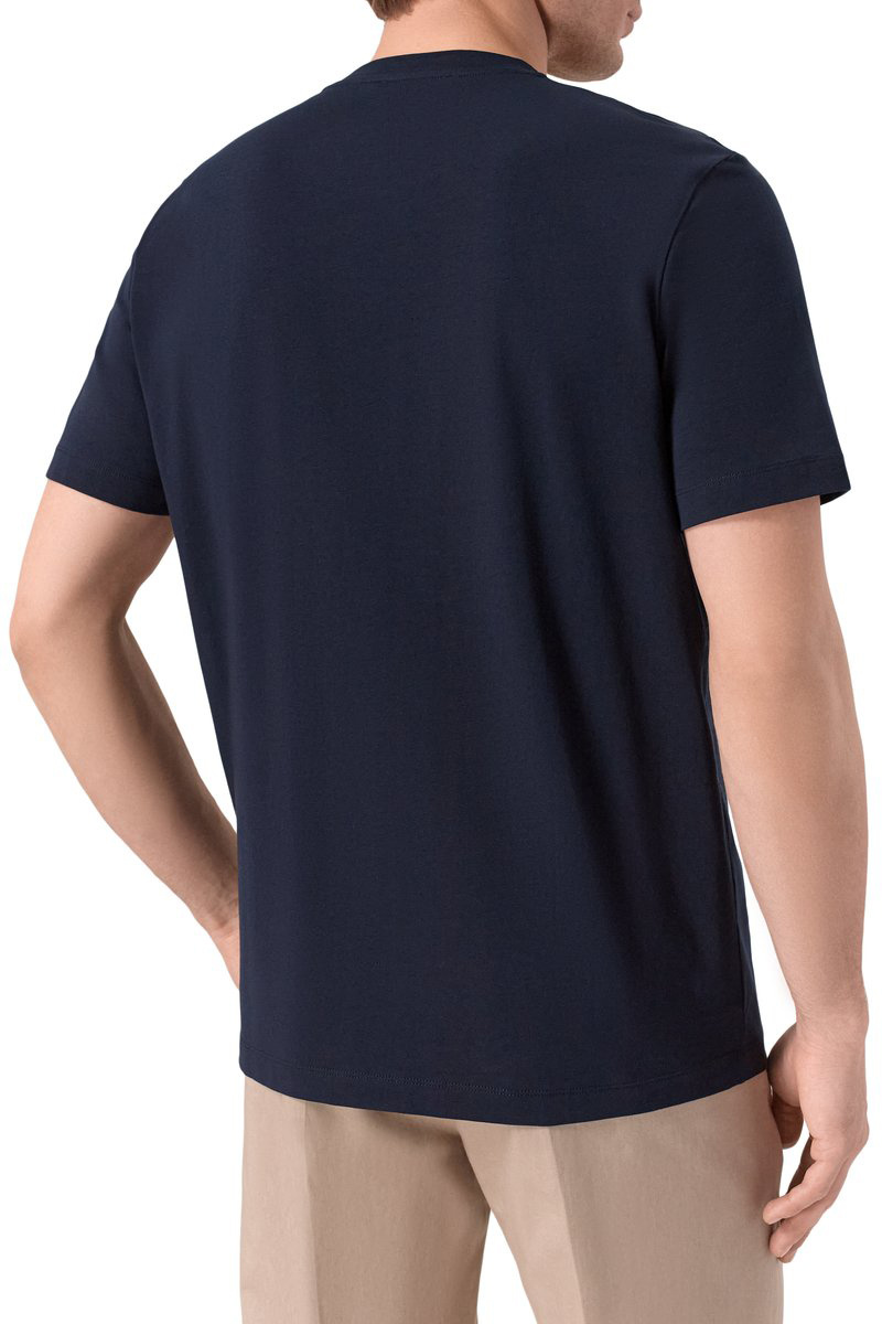 Мужской Corneliani Футболка из эластичного хлопка (цвет ), артикул 27G586-2725028 | Фото 5