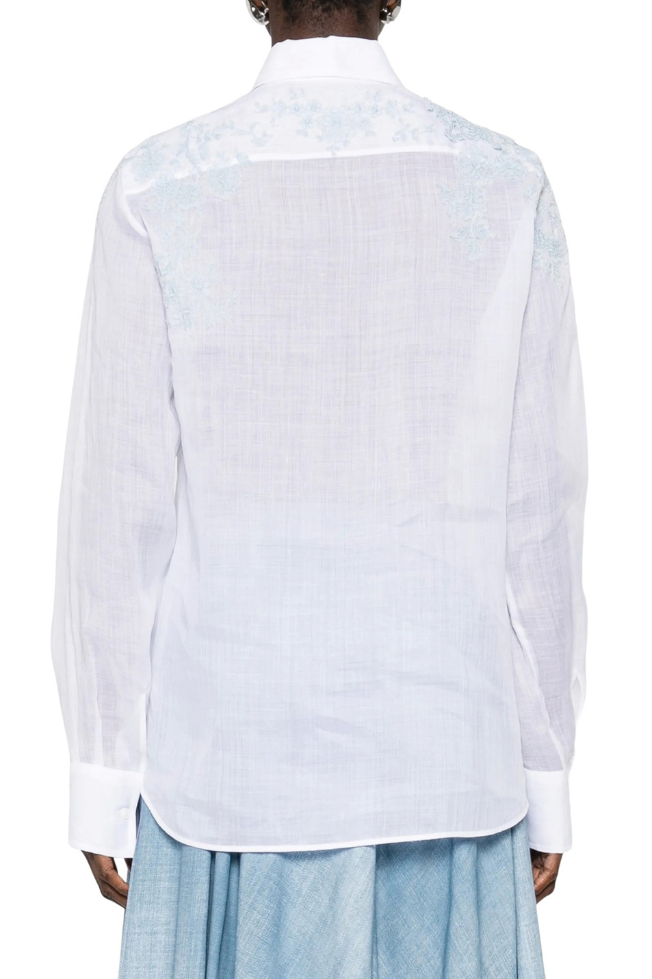 Женский ERMANNO SCERVINO Рубашка с вышивкой (цвет ), артикул D482K340APTUG | Фото 4