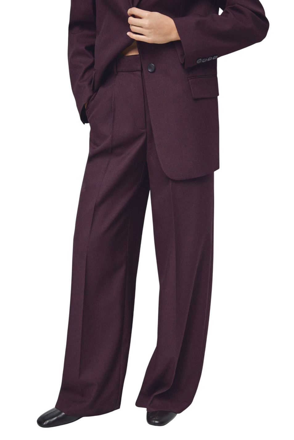 Женский Mango Брюки HIDRA широкого кроя (цвет ), артикул 27011299 | Фото 3