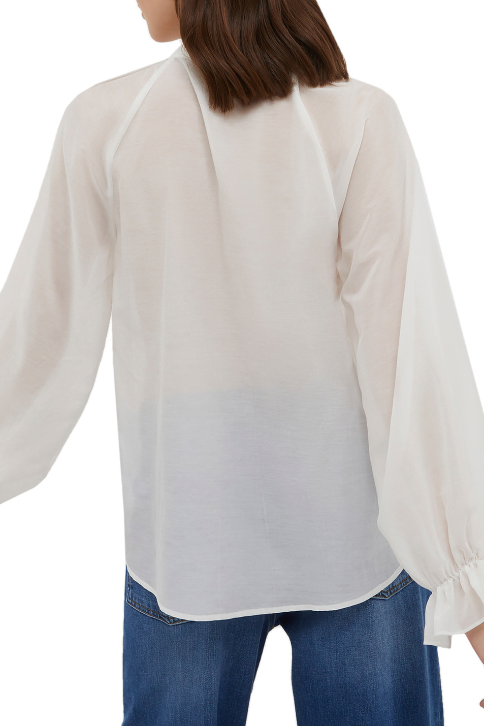 Женский MAX&Co. Блузка REGGIA из хлопка с добавлением шелка (цвет ), артикул 71140422 | Фото 4