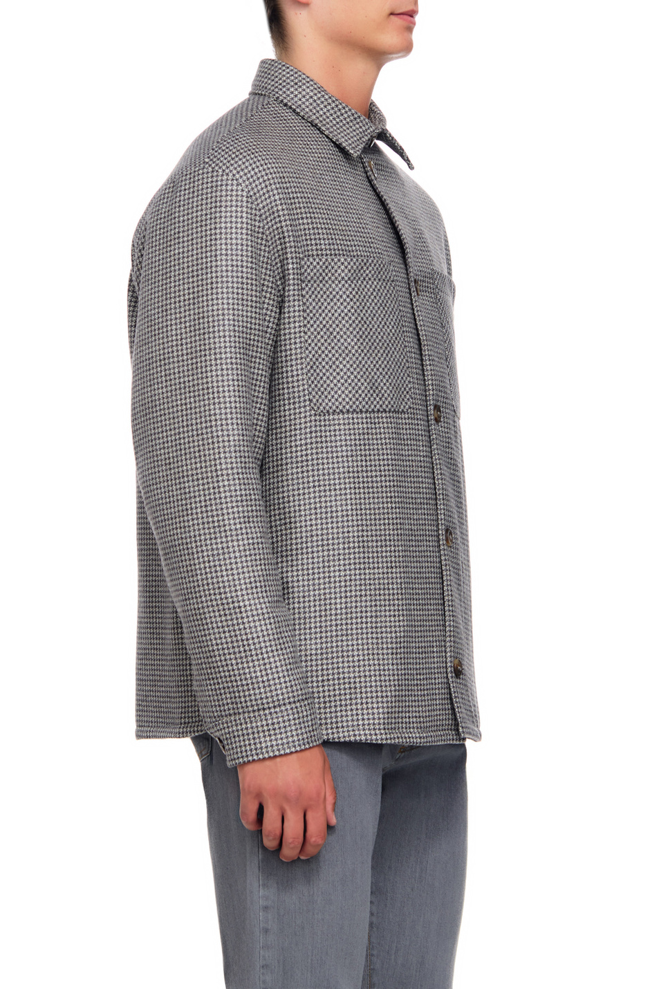 Мужской Canali Куртка-рубашка из натуральной шерсти (цвет ), артикул O30434SG02838 | Фото 4