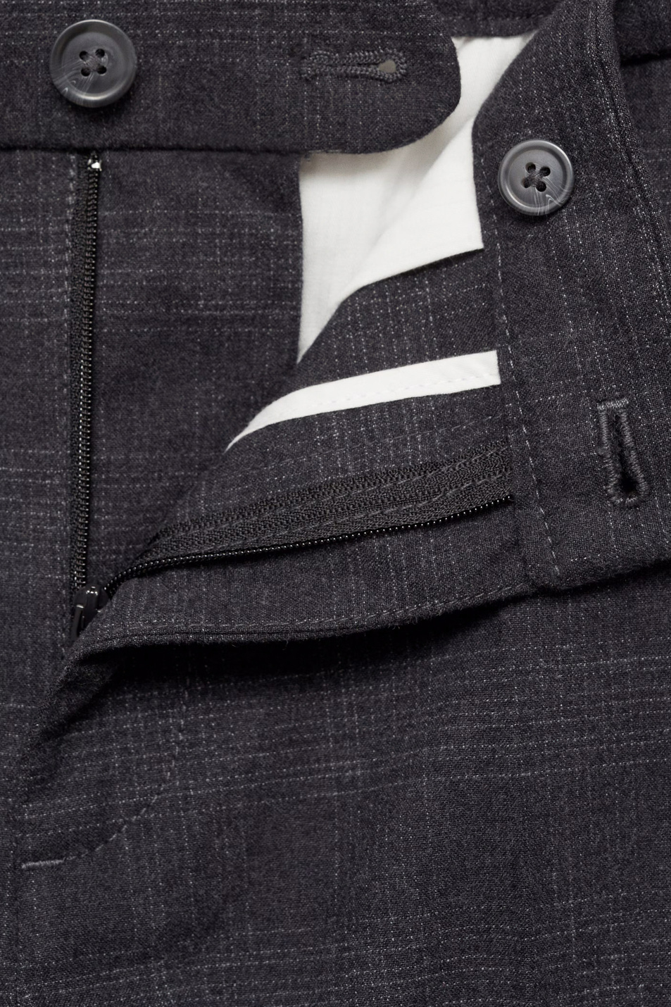 Мужской Mango Man Брюки BREST в клетку (цвет ), артикул 77057916 | Фото 5