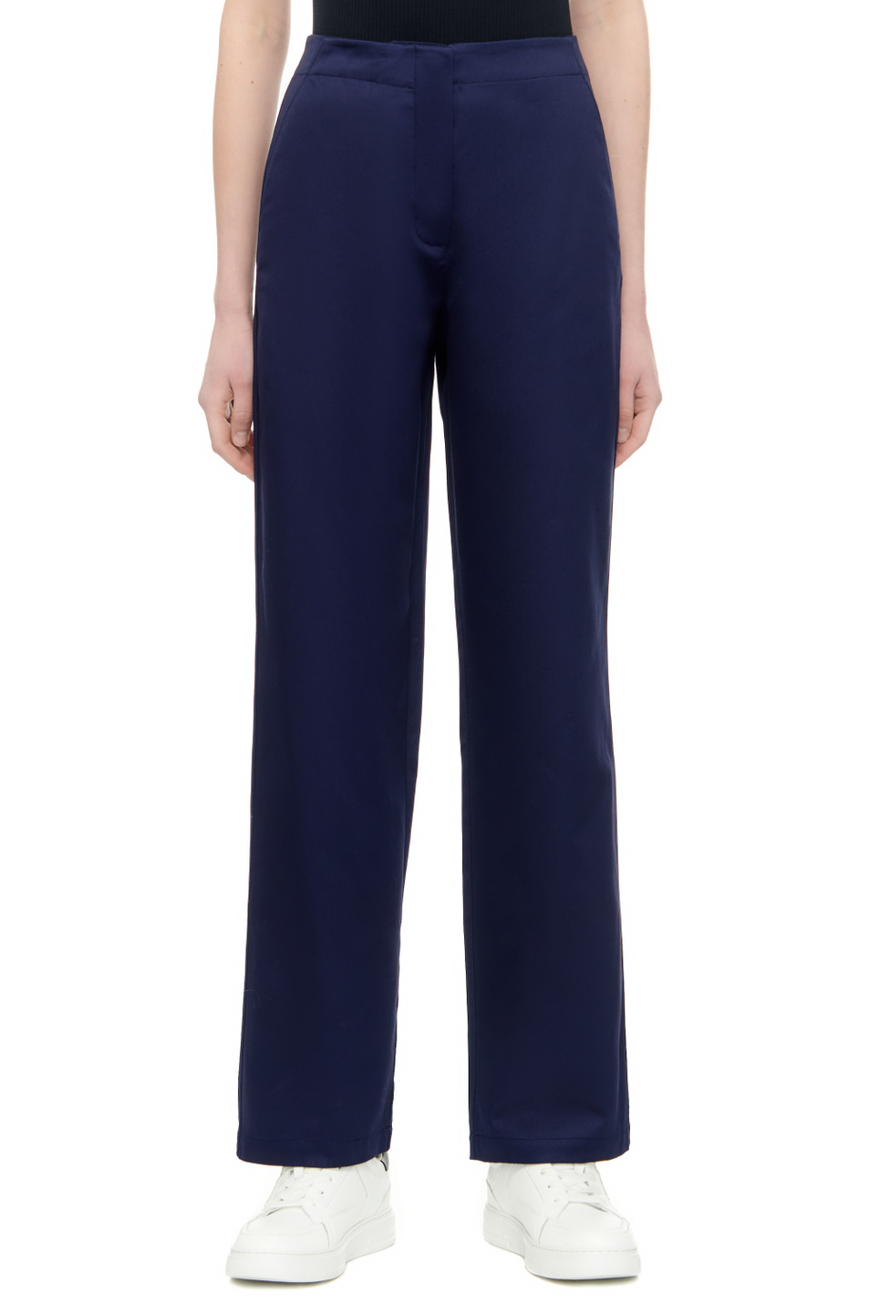 Женский Emporio Armani Брюки из натурального хлопка (цвет ), артикул 3D2P72-2NT0Z | Фото 3