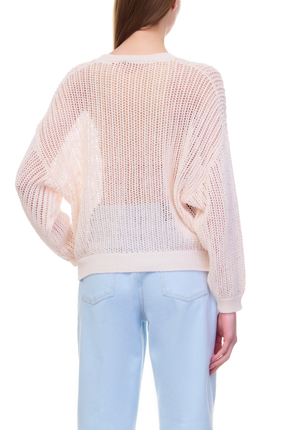 Женский Peserico Пуловер с приспущенными рукавами и пайетками (цвет ), артикул S99380F05-A9142 | Фото 6