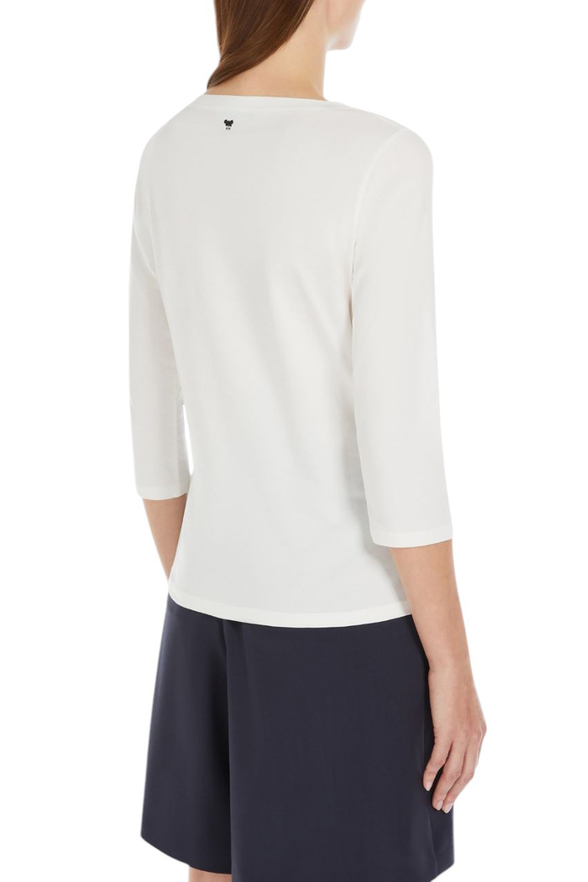Женский Weekend Max Mara Лонгслив MULTIA из эластичного хлопка (цвет ), артикул 2515971021 | Фото 4