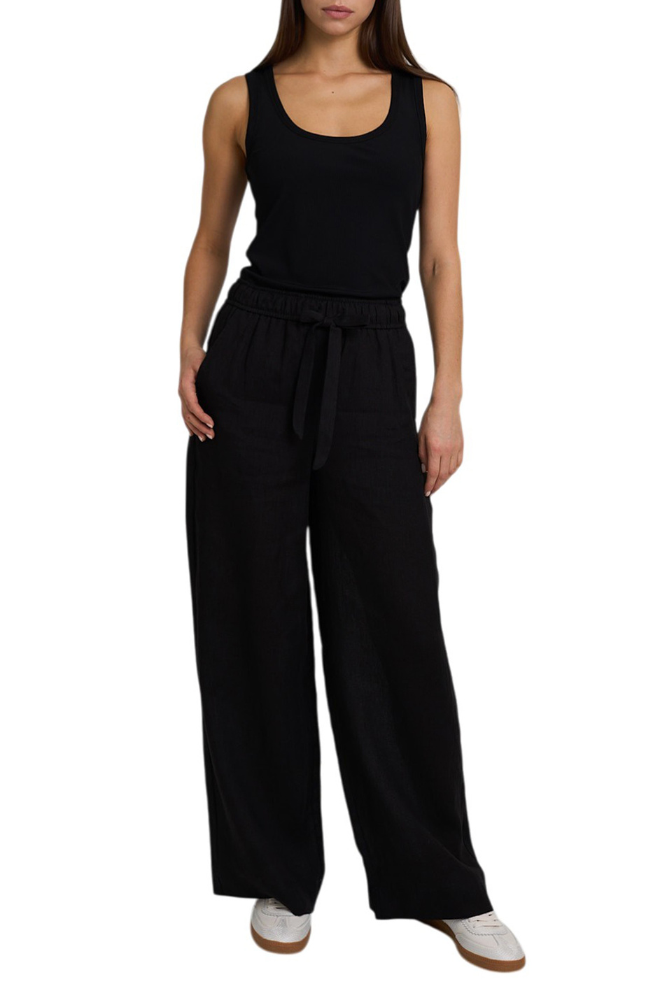 Женский MARELLA Брюки MLSUOMO из льна (цвет ), артикул 2613131084 | Фото 3