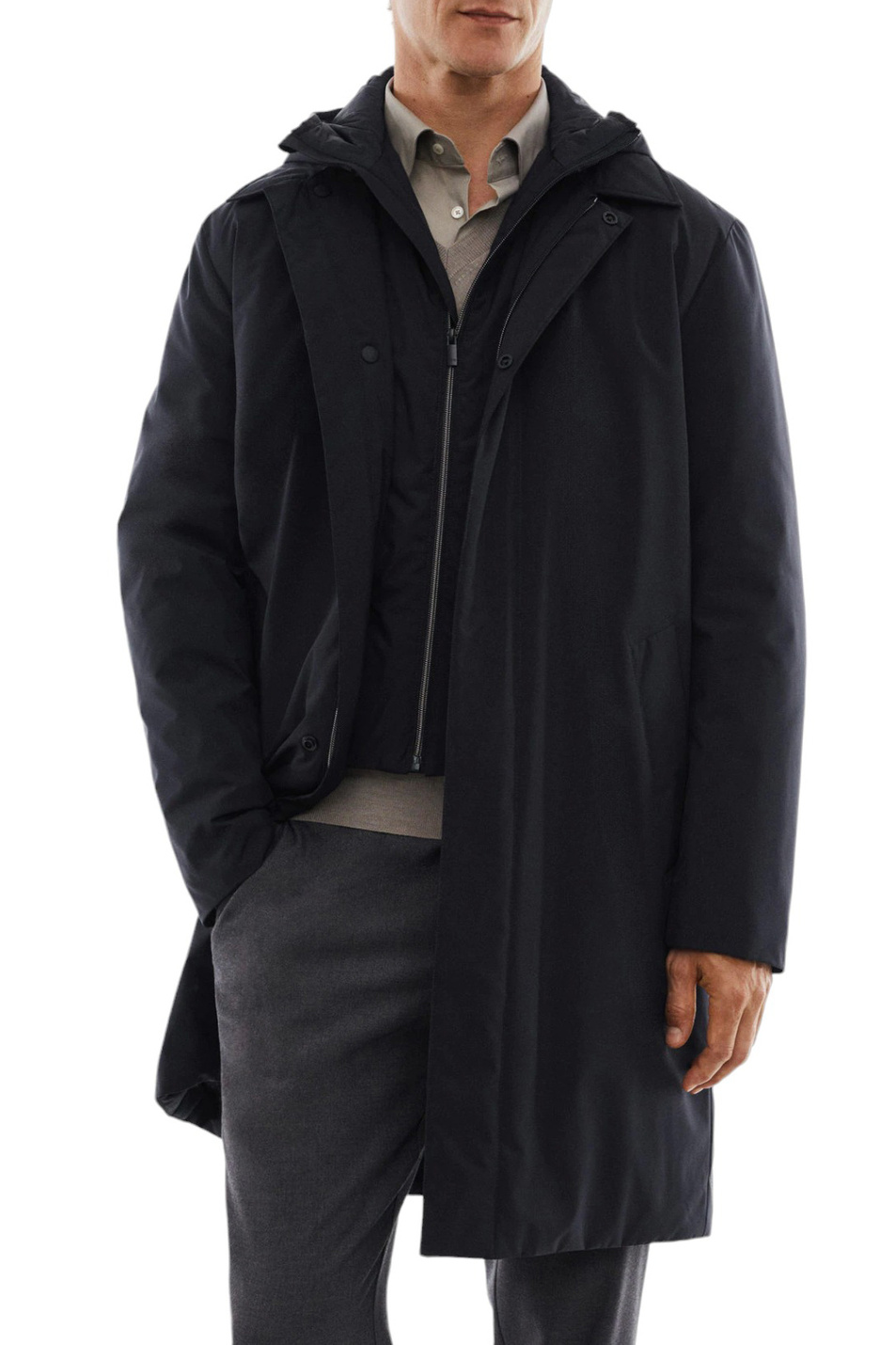 Мужской Mango Man Куртка TRENCHY из водоотталкивающего материала (цвет ), артикул 57075946 | Фото 3
