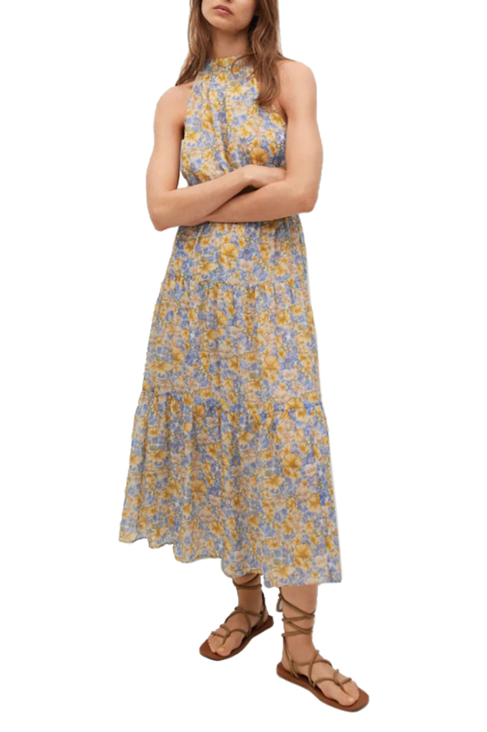 Женский Mango Платье PURPLE с цветочным принтом (цвет ), артикул 87027161 | Фото 2