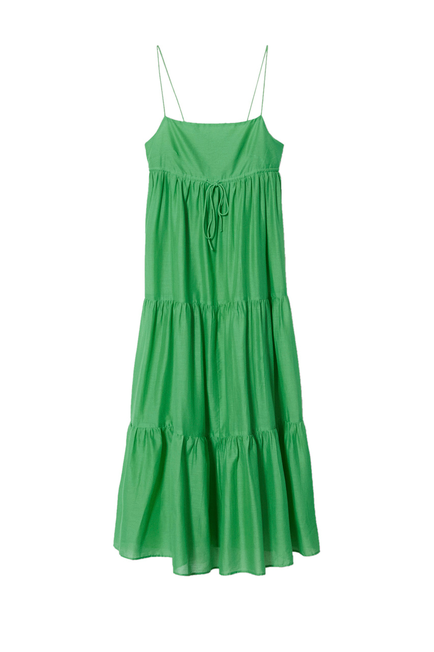 Платье ZAMORA на бретелях|Основной цвет:Зеленый|Артикул:37010462 | Фото 1