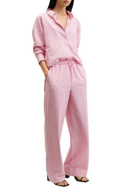 Полосатые брюки SUCKER|Основной цвет:Розовый|Артикул:27077129 | Фото 2