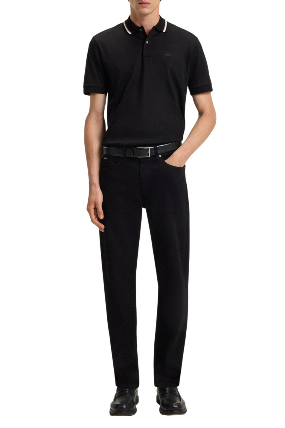 Мужской BOSS Поло из натурального хлопка (цвет ), артикул 50469360 | Фото 2