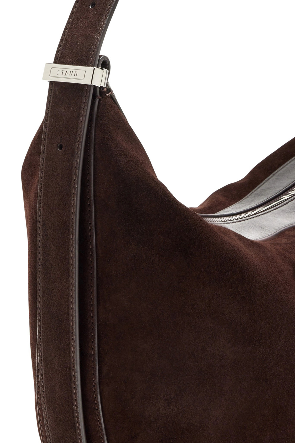 Сумка LARGE DEMY из натуральной замши|Основной цвет:Коричневый Женский STAUD Сумка LARGE DEMY из натуральной замши (цвет ), артикул H25F6038UN | Фото 4