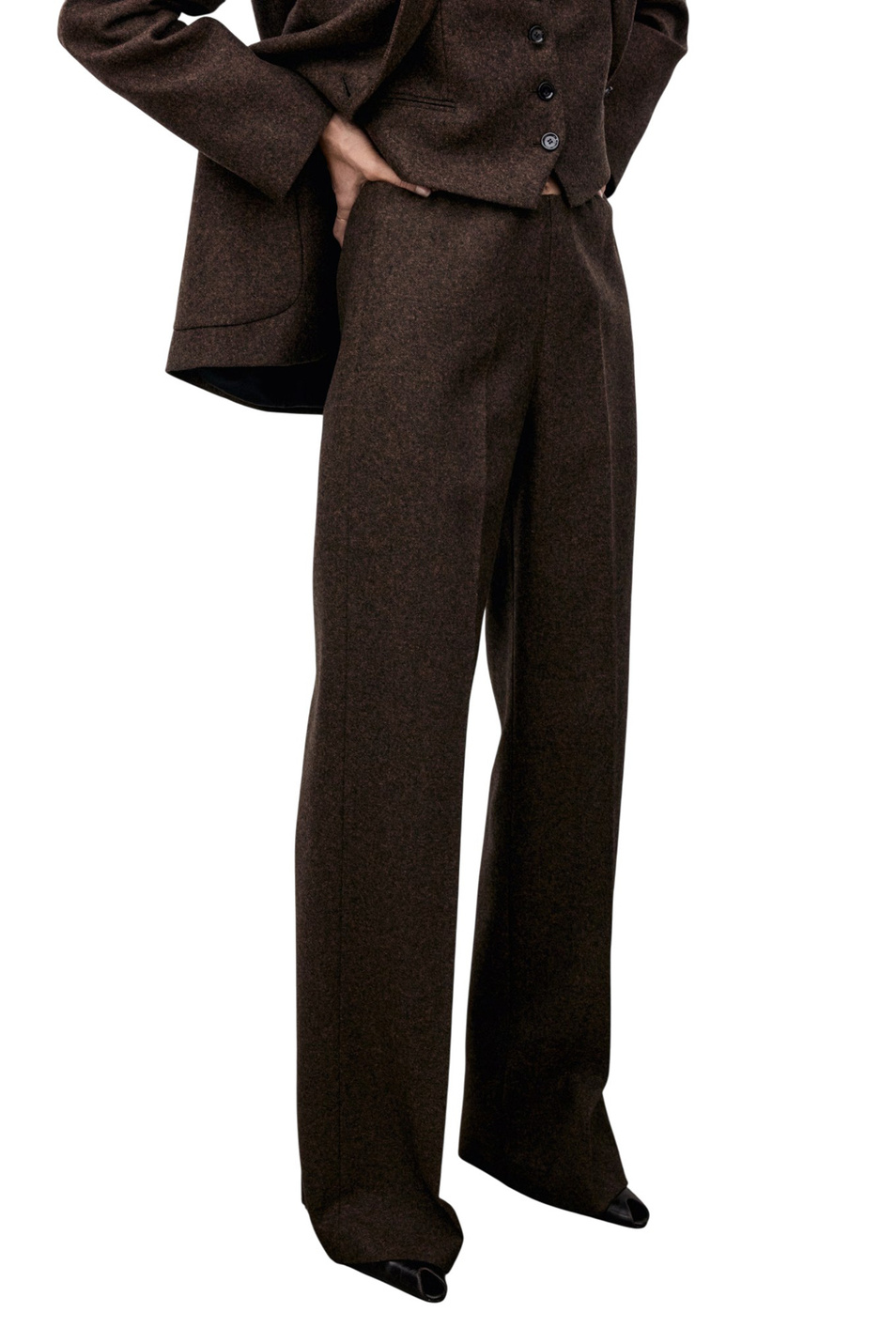 Женский Mango Брюки PIPER из смесовой шерсти (цвет ), артикул 17017914 | Фото 3