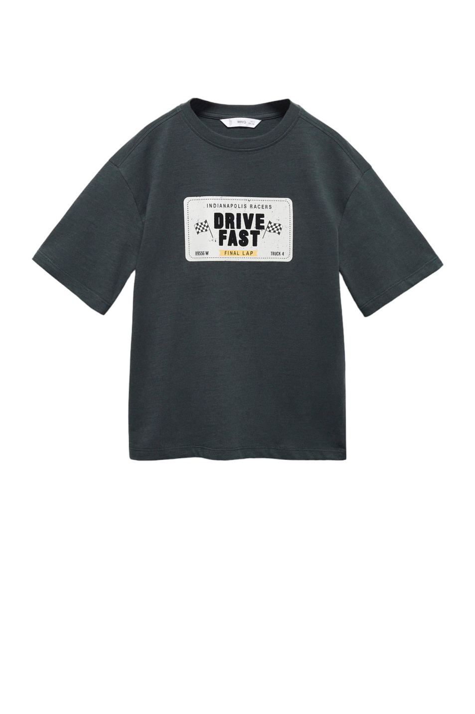 Мальчикам Mango Kids Футболка DRIVE из натурального хлопка с принтом (цвет ), артикул 57003271 | Фото 1