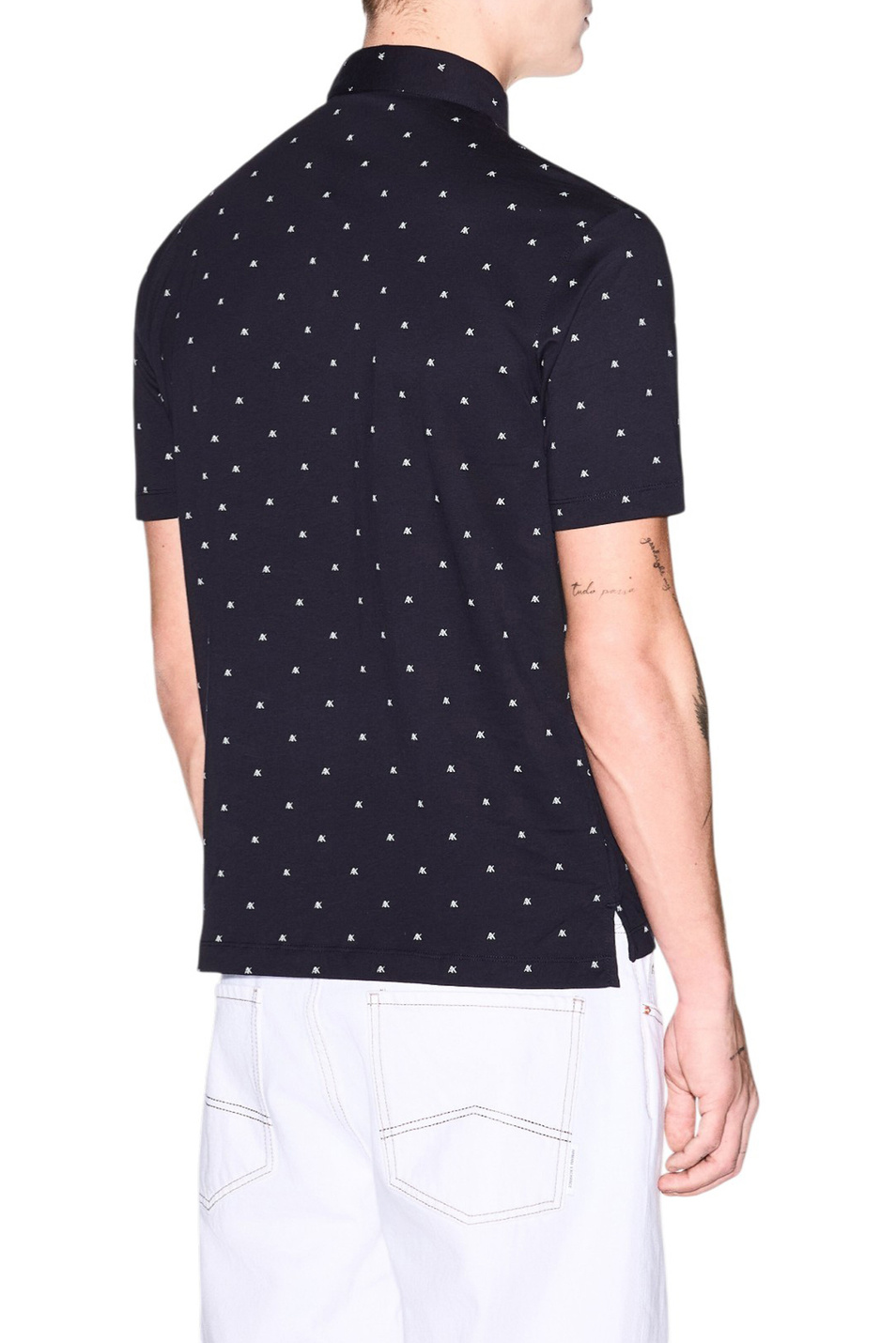 Мужской Armani Exchange Поло из хлопка с принтом (цвет ), артикул XM000735-AF10356 | Фото 4