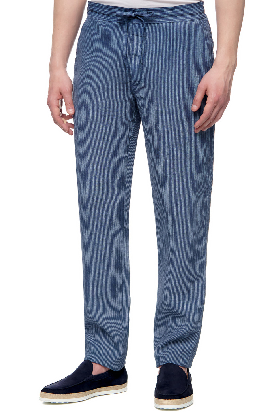120% Lino Льняные брюки с карманами (цвет ), артикул V0M299M000G077S00 | Фото 1