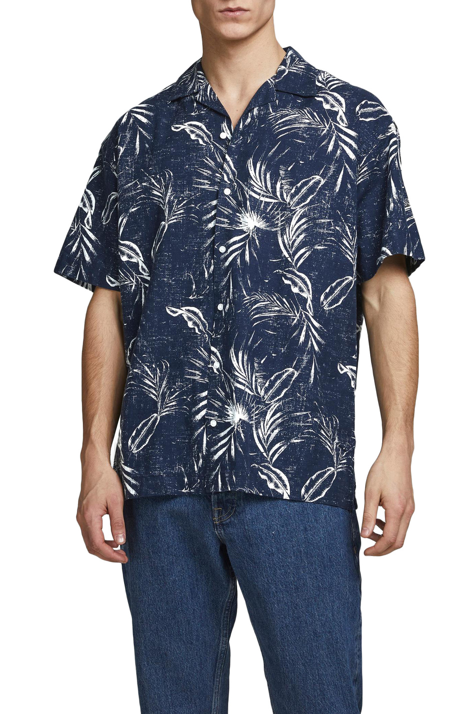 Jack & Jones Рубашка с короткими рукавами и пальмовым принтом (цвет ), артикул 12182753 | Фото 3