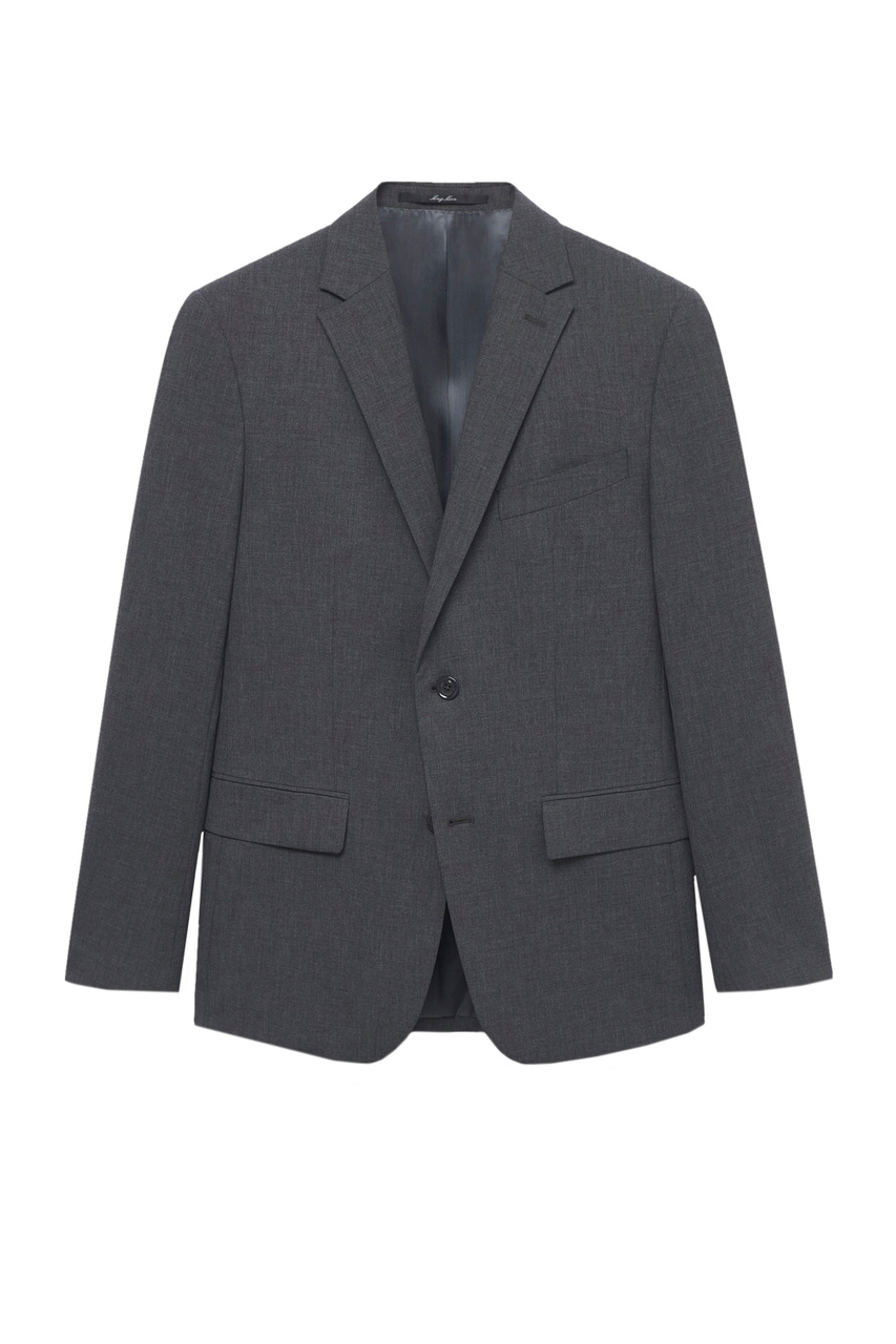 Пиджак BREDA приталенного кроя из шерсти|Основной цвет:Серый|Артикул:17043777 | Фото 1