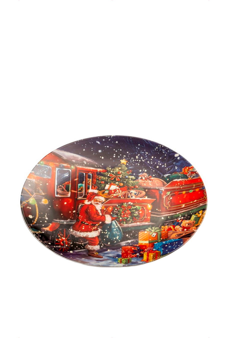 Lamart Блюдо "Рождественский  поезд" 36 см (цвет ), артикул 1020210 | Фото 1