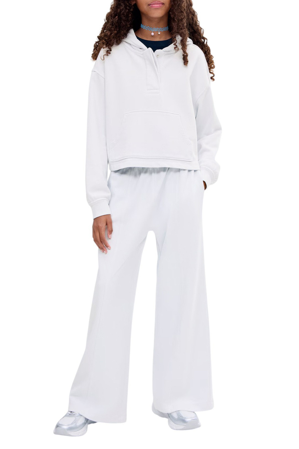 Девочкам Mango Kids Толстовка BLUESET из хлопка (цвет ), артикул 17064422 | Фото 3