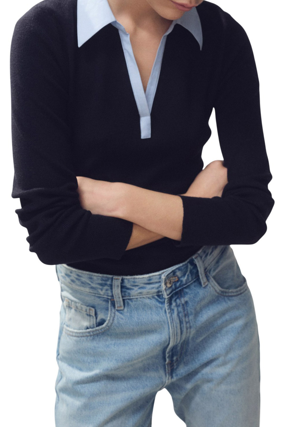 Женский Mango Джемпер-поло MARI изсмесовой вискозы (цвет ), артикул 27051330 | Фото 3