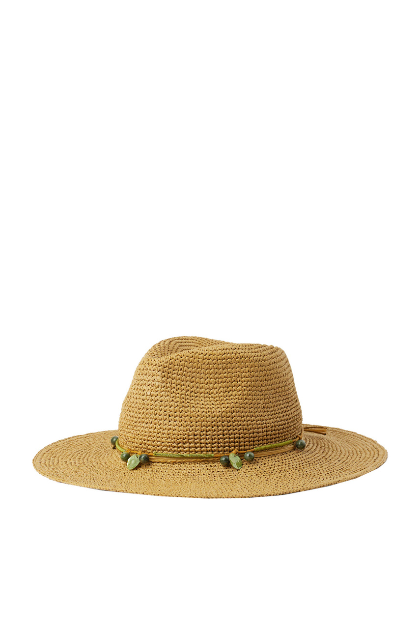 Шляпа соломенная|Основной цвет:Коричневый|Артикул:218652 | Фото 1