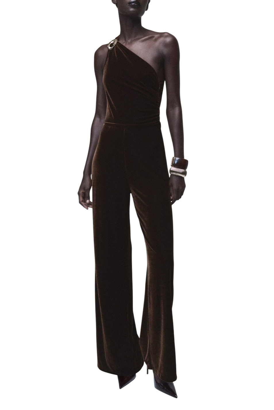 Женский Mango Комбинезон XMELO бархатный (цвет ), артикул 17067802 | Фото 2