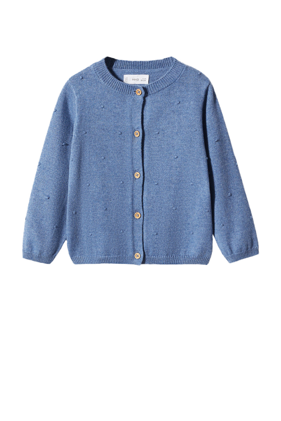 Девочкам Mango Kids Кардиган NALA4 из смесового хлопка (цвет ), артикул 47094396 | Фото 1